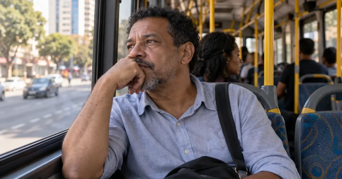 Cena editorial brasileira sobre por que você repassa conversas antigas na cabeça e imagina outras respostas?