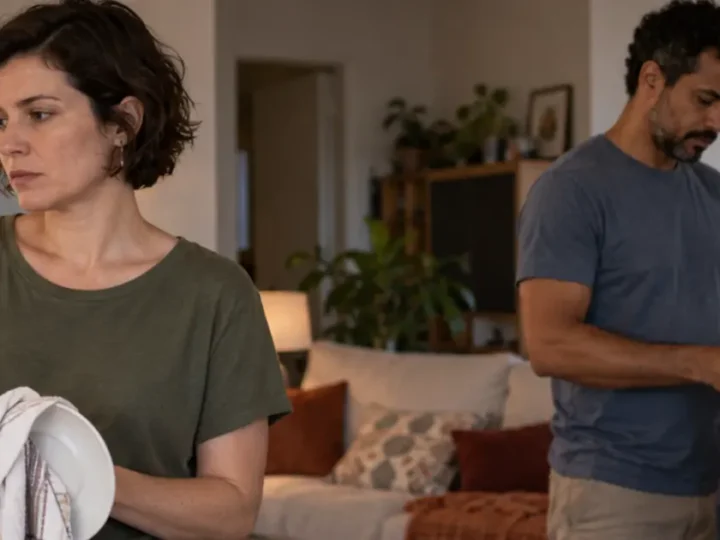 Cena editorial brasileira sobre como falar sobre uma insatisfação sem transformar a conversa em acusação