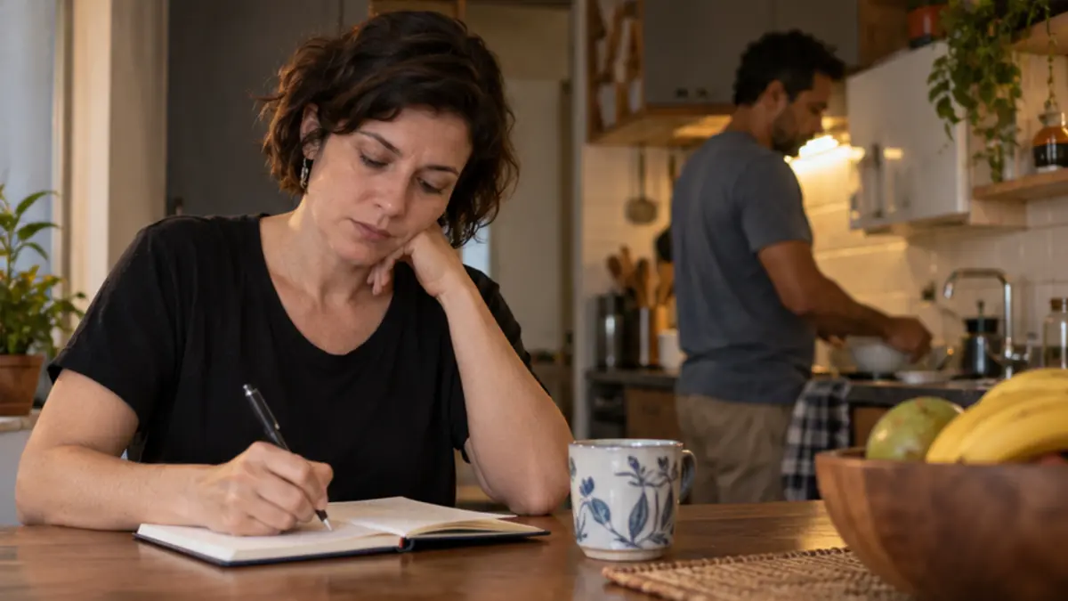 Casal inicia conversa tensa sobre uma tarefa doméstica não cumprida