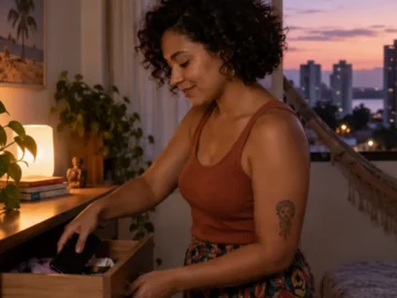 Pessoa em situação cotidiana relacionada a como fazer uma pausa das redes sociais sem se isolar das pessoas